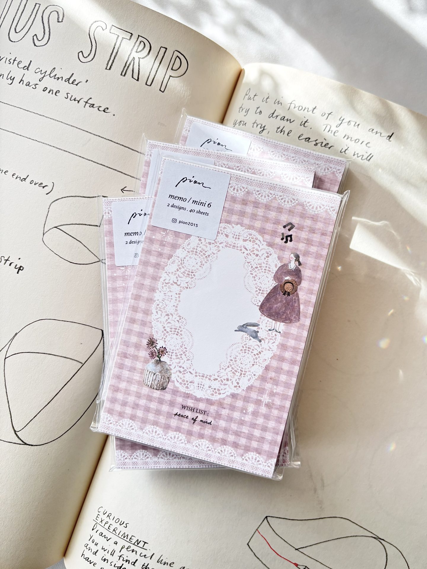 Pion memo & mini6 Memo Pad — gallery