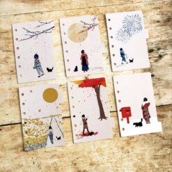 Miso Paper Pocket Ring Binder Dividers Set