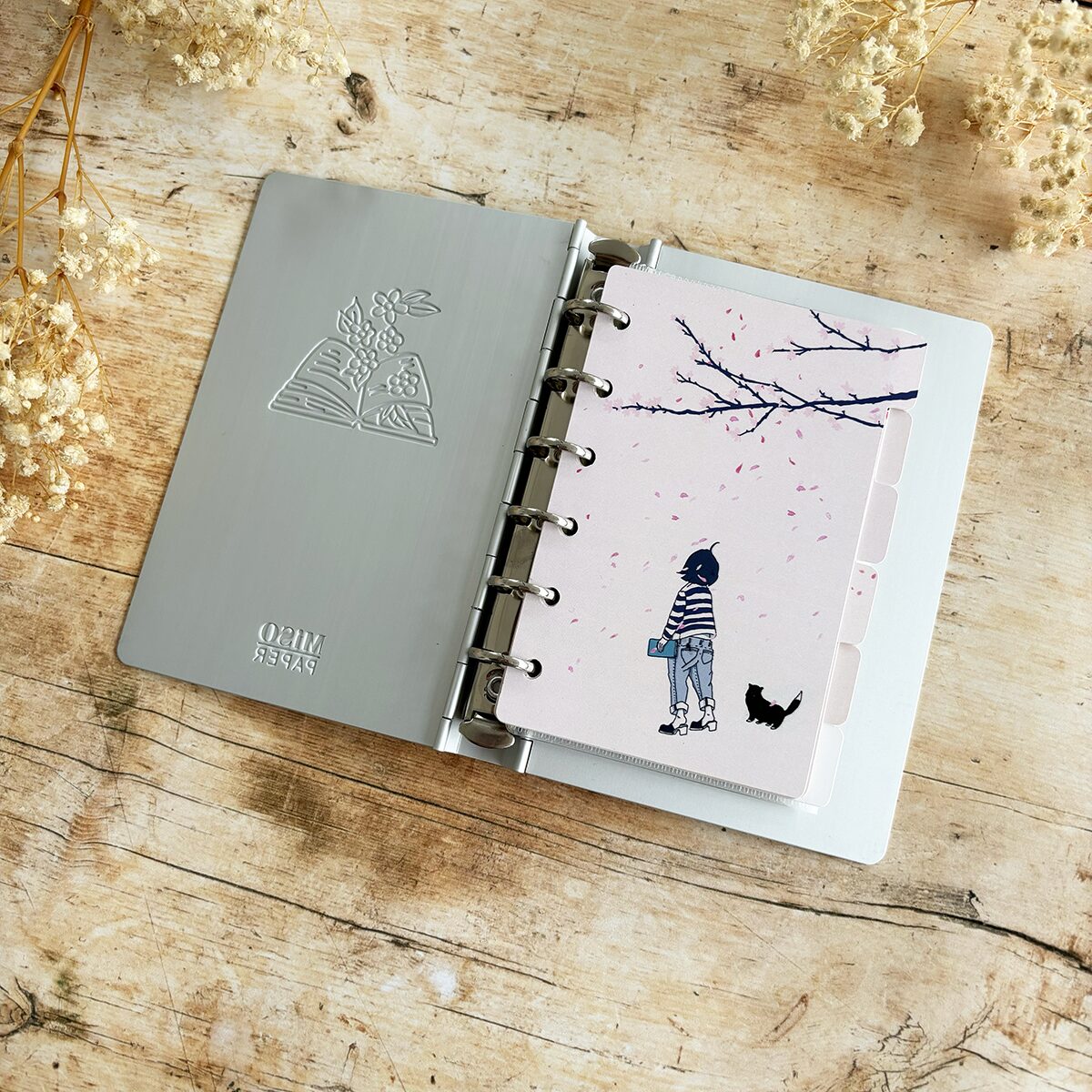 Miso Paper Pocket Ring Binder Divider Set - Image 3