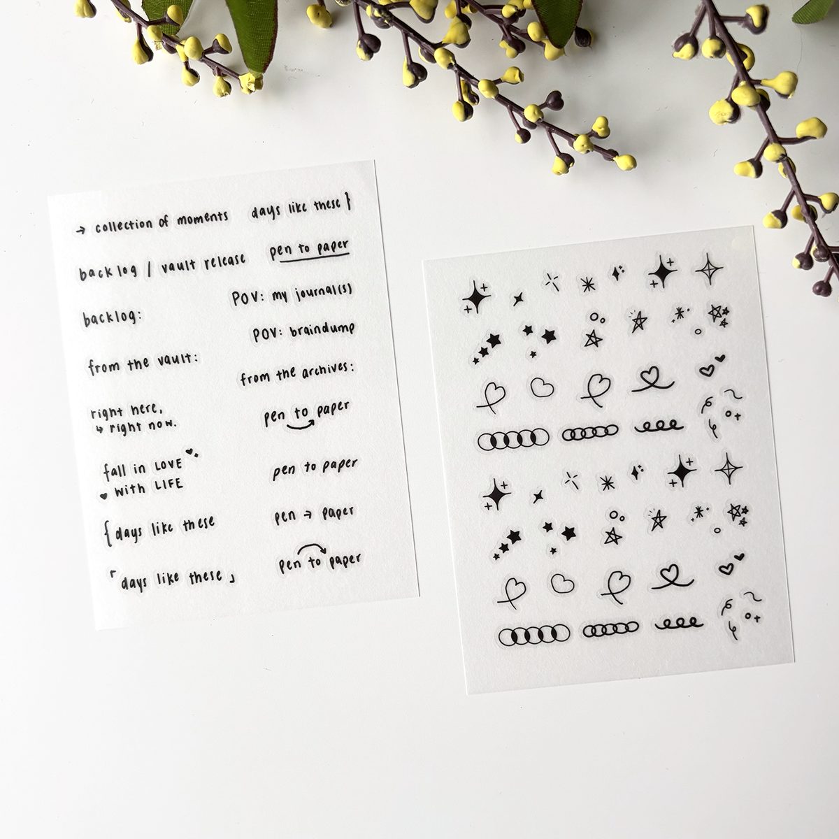 Rabch.jpg Dear Journal Sticker Sheet Sets x 3