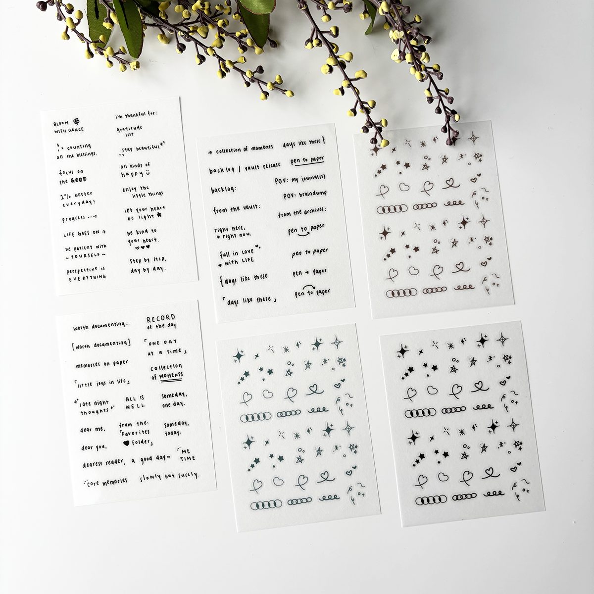 Rabch.jpg Dear Journal Sticker Sheet Sets x 3