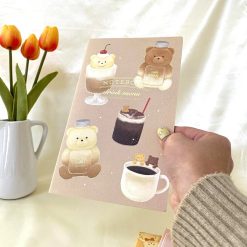 ROKKAKU A5 Slim Notebook – Café Teddy “Drink” — gallery