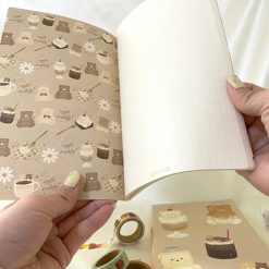 ROKKAKU A5 Slim Notebook – Café Teddy “Drink” — gallery