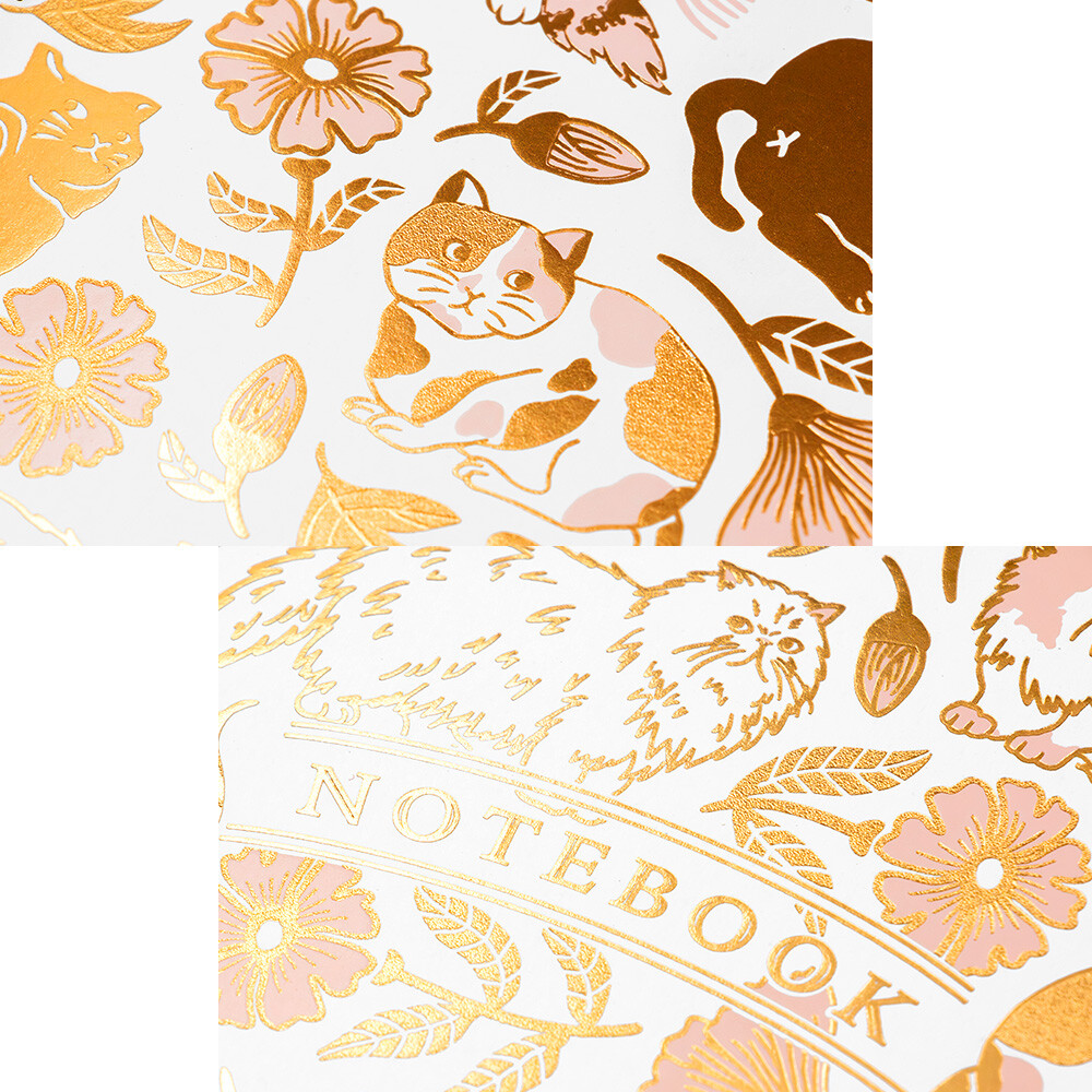 ROKKAKU B6 Notebook – Cat Art Collection “flower” — gallery