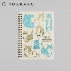 ROKKAKU B6 Ring Notebook – Cat Art Collection 1