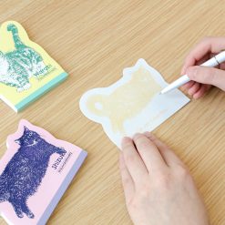 ROKKAKU Die-cut Memo Pad – Cat Art Collection “Shizuku” — gallery