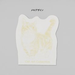 ROKKAKU Die-cut Memo Pad – Cat Art Collection “Warabi” — gallery