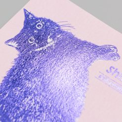 ROKKAKU Foil Stamped Postcard – Cat Art Collection “Shizuku” — gallery