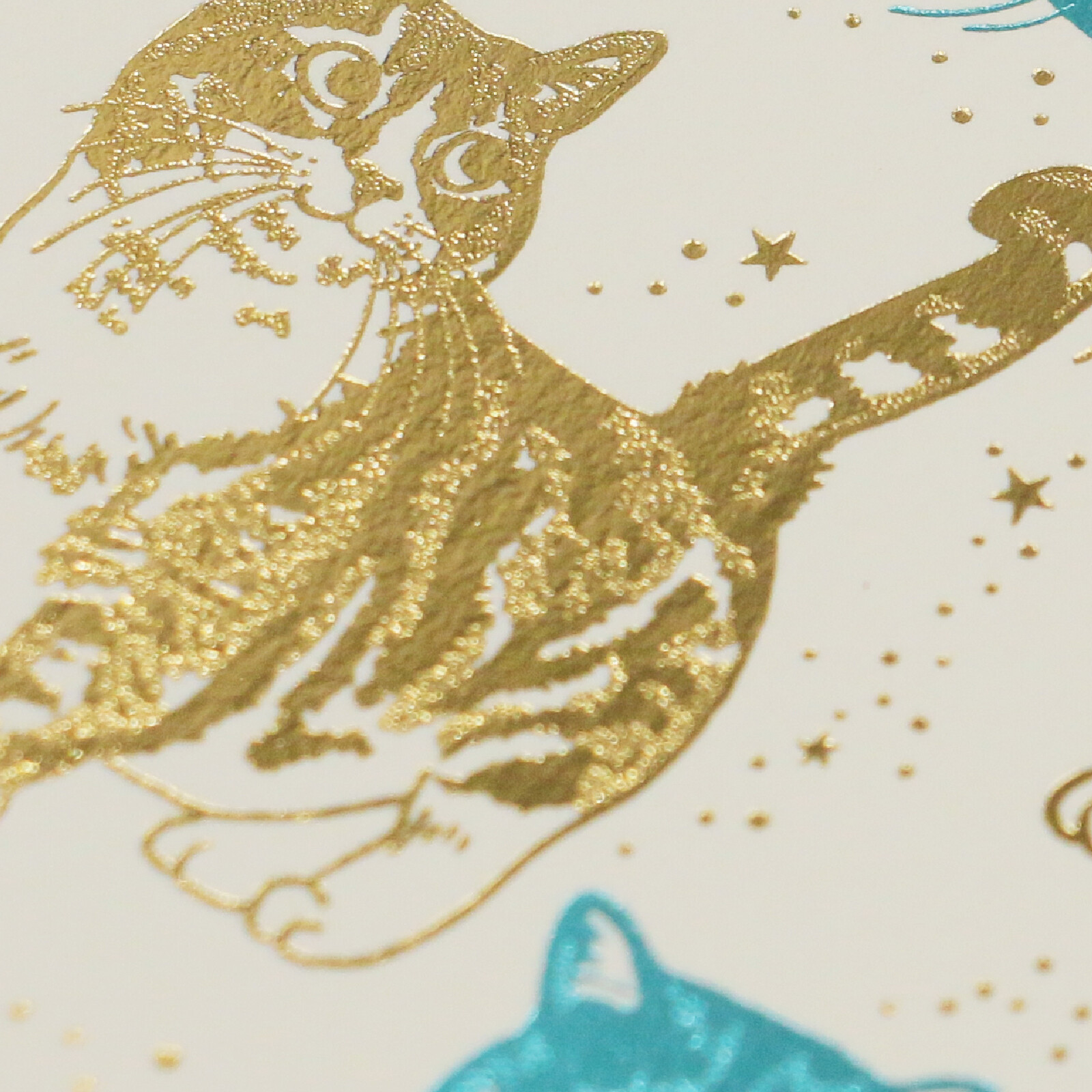 ROKKAKU Foil Stamped Postcard – Cat Art Collection “Shizuwara Hinata” — gallery