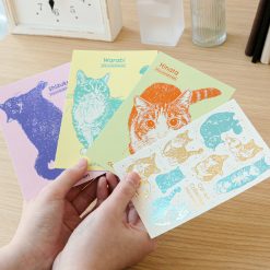 ROKKAKU Foil Stamped Postcard – Cat Art Collection “Shizuwara Hinata” — gallery