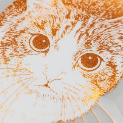 ROKKAKU Foil Stamped Sticker – Cat Art Collection “Hinata” — gallery
