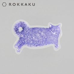 ROKKAKU Foil Stamped Sticker – Cat Art Collection “Shizuku”