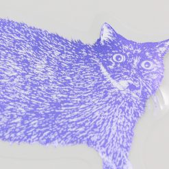 ROKKAKU Foil Stamped Sticker – Cat Art Collection “Shizuku” — gallery