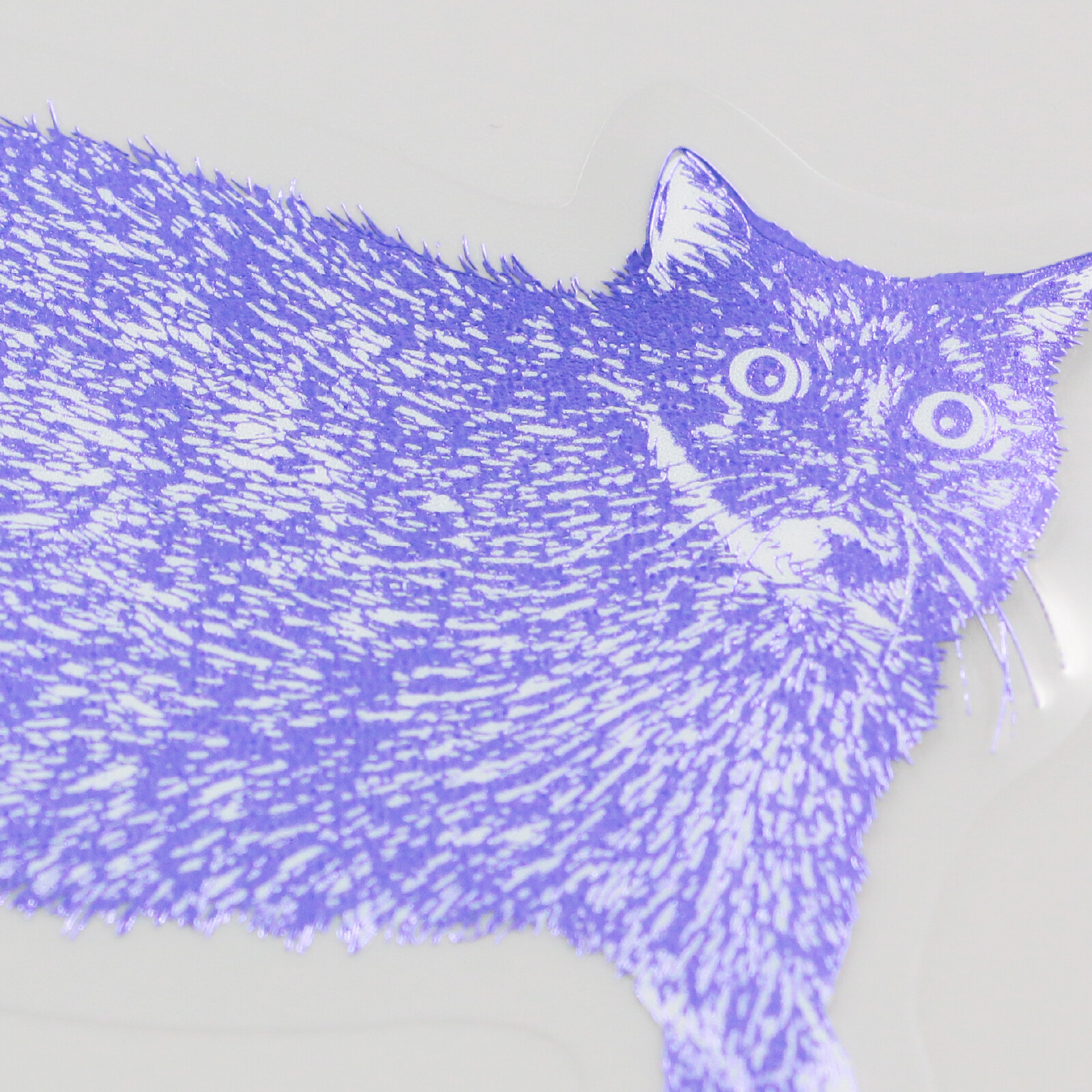 ROKKAKU Foil Stamped Sticker – Cat Art Collection “Shizuku” — gallery