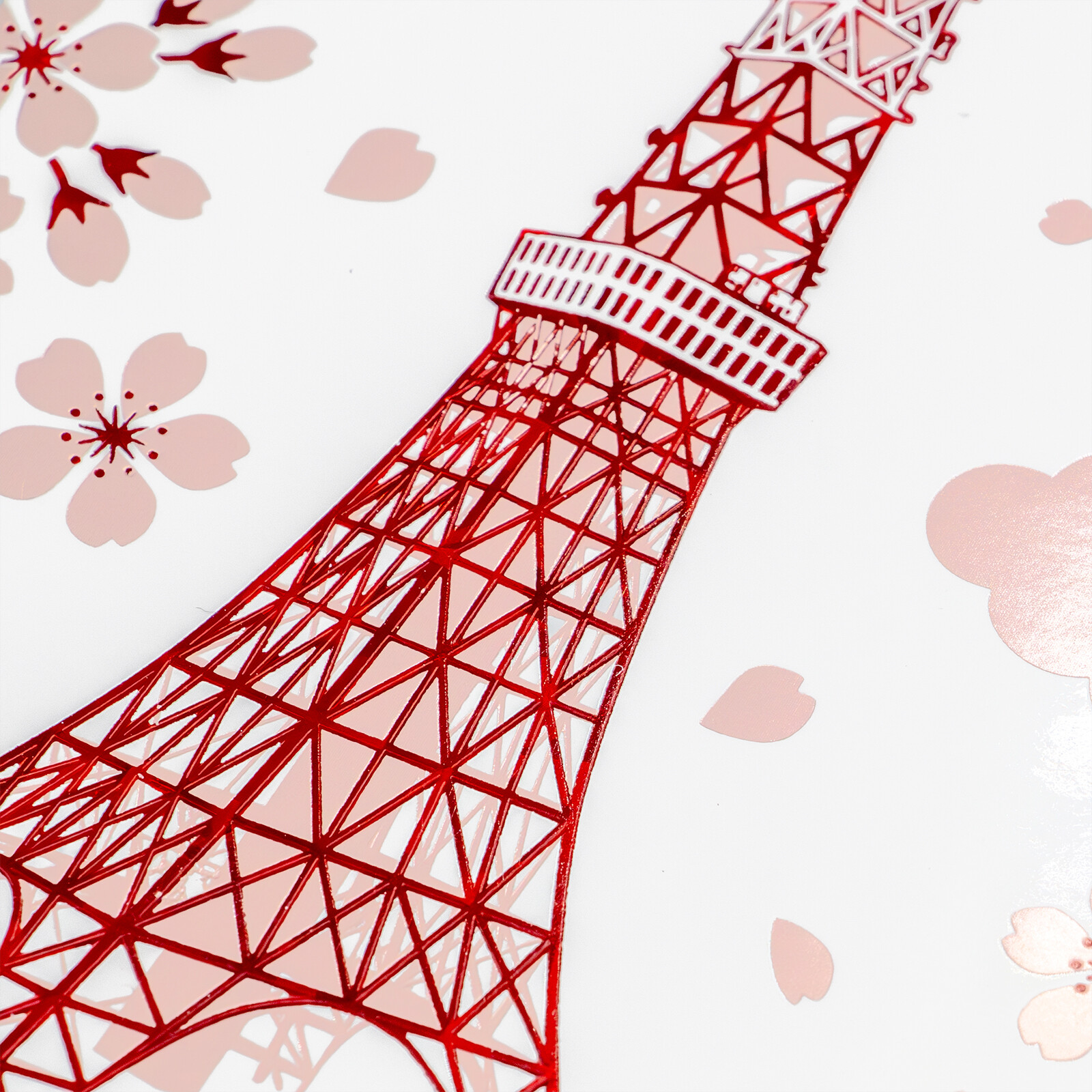 ROKKAKU Postcard – Tokyo Tower Cherry Blossom — gallery