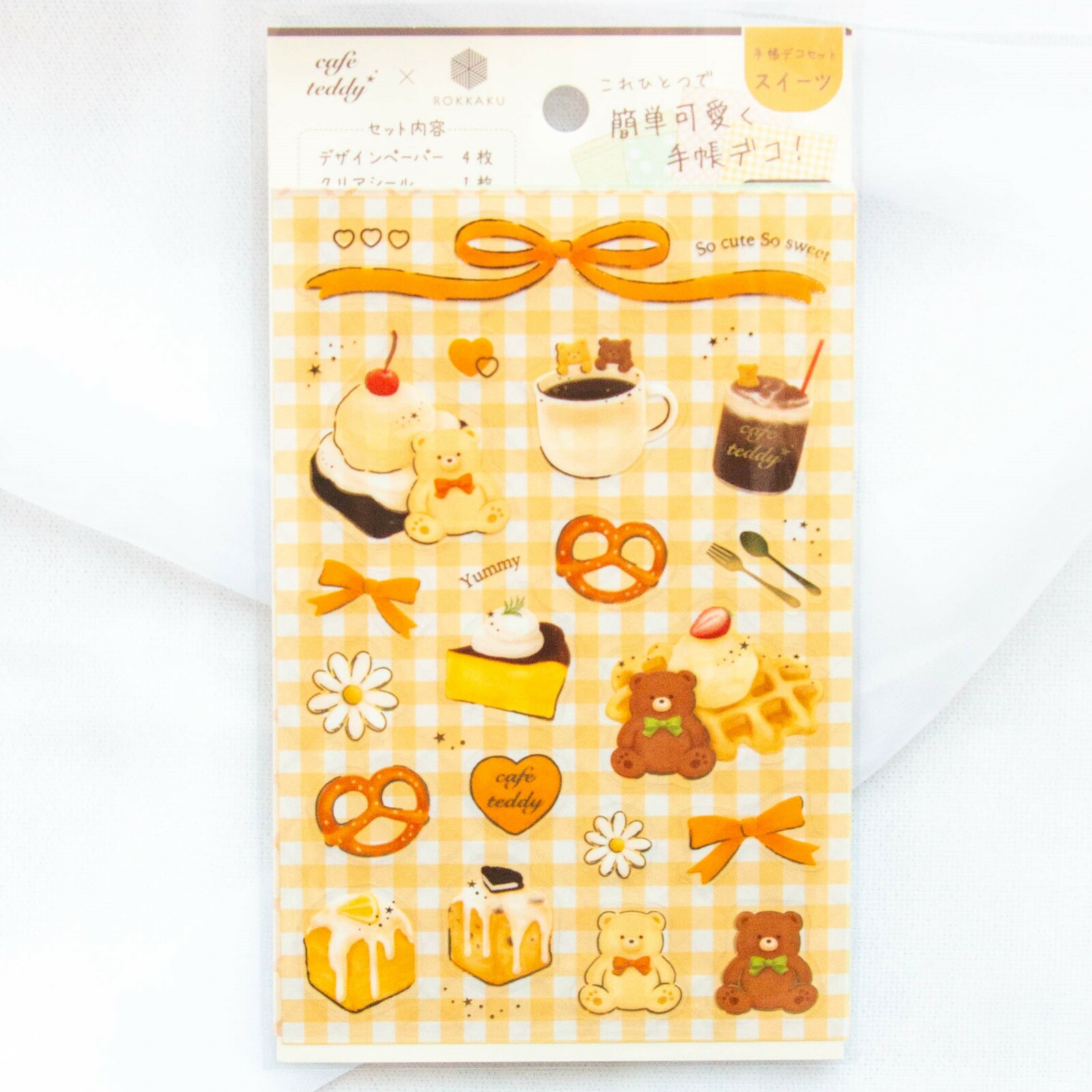 ROKKAKU Stickers – Café Teddy “Sweets”
