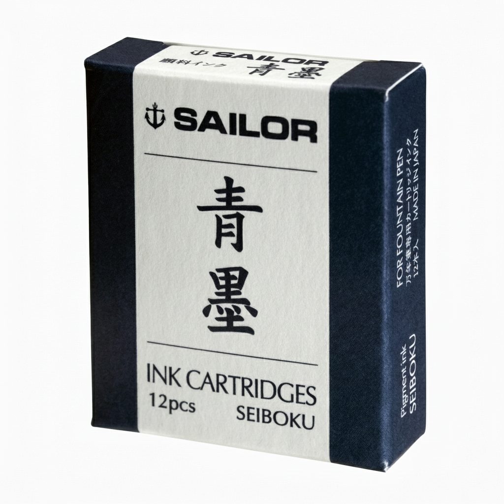 Sailor Pigment Ink Cartridges – Seiboku (Blue) — gallery