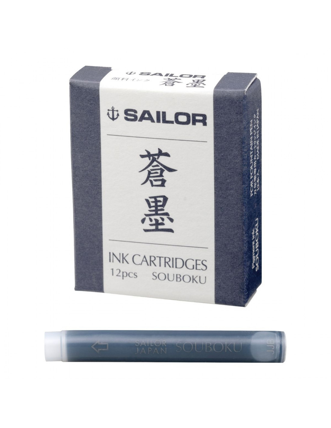 Sailor Pigment Ink Cartridges – Souboku (Blue Black) — gallery