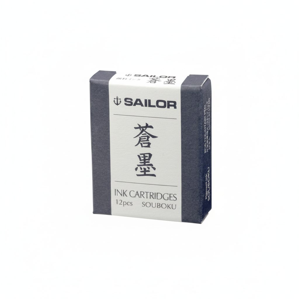 Sailor Pigment Ink Cartridges – Souboku (Blue Black) — gallery