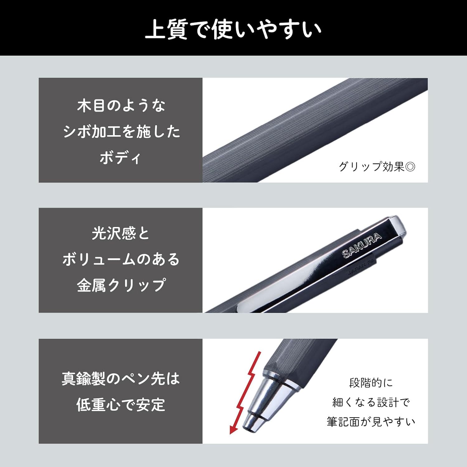 Sakura Craypas Ballsign iD Gel Ink Ballpoint Pen Set of 6 Colors