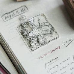 Black Milk Project Pages of Me Rubber Stamp - Scribbles (Framed)