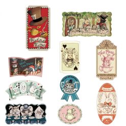 Shinzi Katoh Alice in Wonderland Flake Stickers – Golden Afternoon — gallery