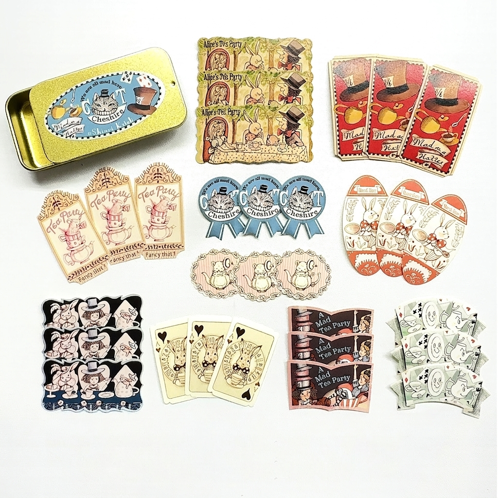 Shinzi Katoh Alice in Wonderland Flake Stickers – Golden Afternoon — gallery