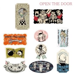 Shinzi Katoh Alice in Wonderland Flake Stickers – Open the Door — gallery