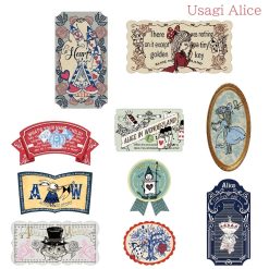 Shinzi Katoh Alice in Wonderland Flake Stickers – Usagi Alice — gallery