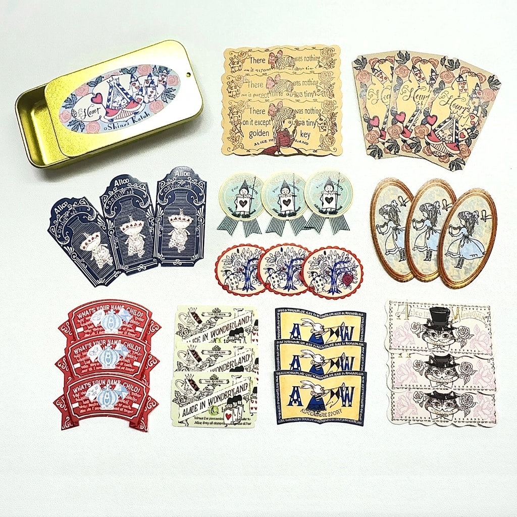 Shinzi Katoh Alice in Wonderland Flake Stickers – Usagi Alice — gallery