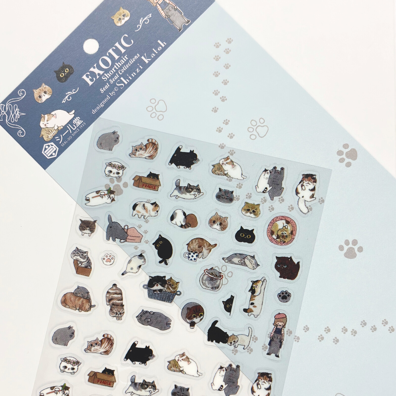 Shinzi Katoh Mini Planner Stickers - Exotic Shorthair