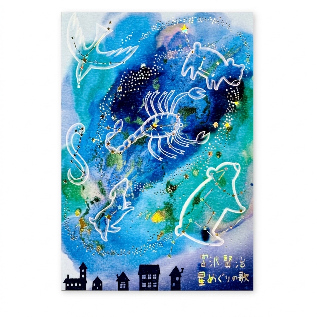 Shinzi Katoh Postcard – The Star-Counting Song