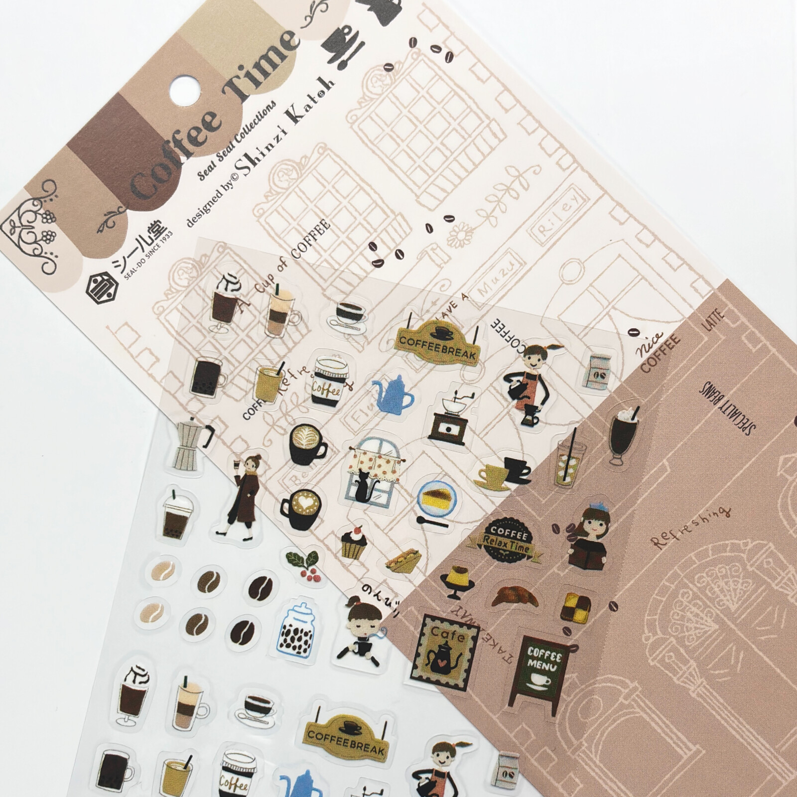 Shinzi Katoh Sticker Sheet – Coffee Time — gallery