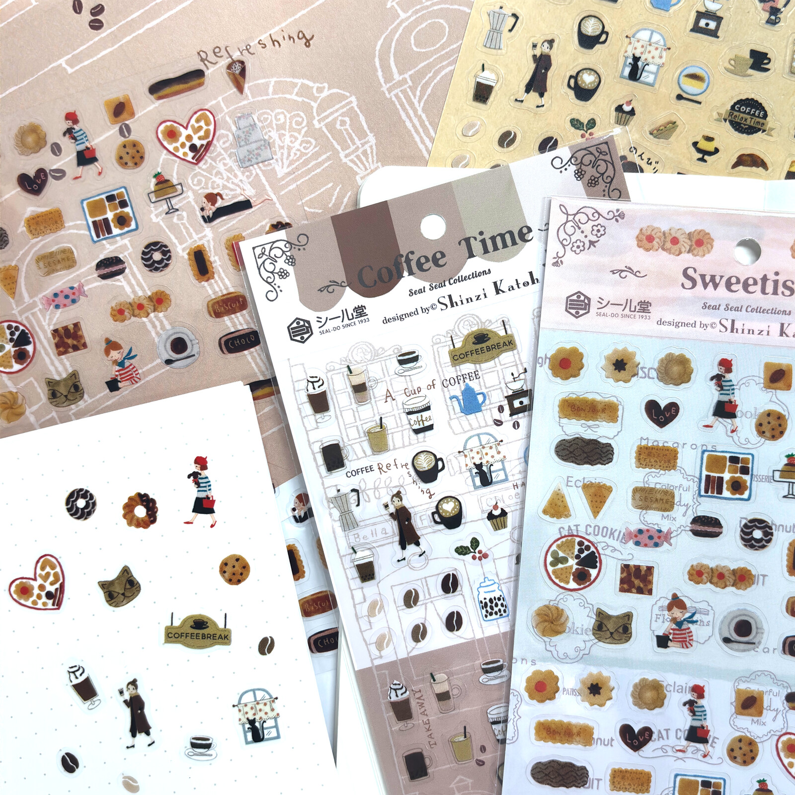 Shinzi Katoh Sticker Sheet – Coffee Time — gallery