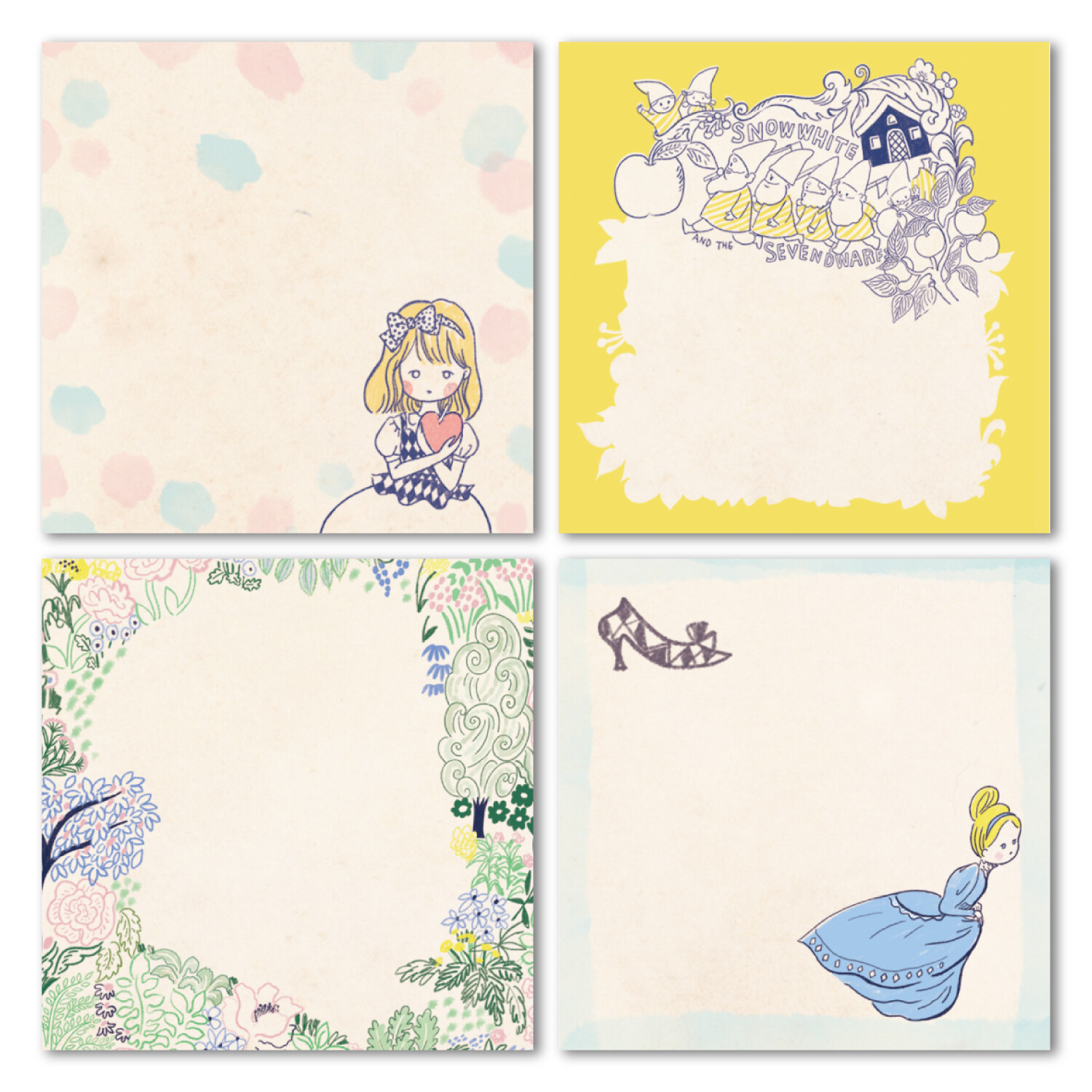 Shinzi Katoh Mini Sticky Notes Set - Fairy Tales
