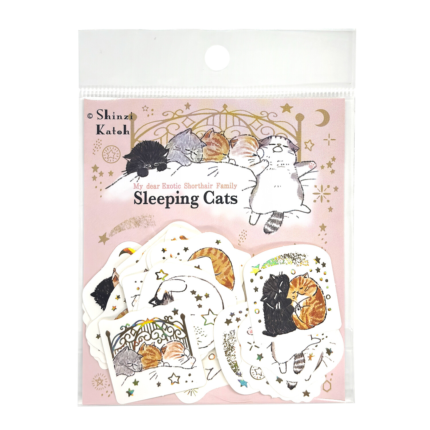 Shinzi Katoh Washi Paper Stickers – Sleeping Cats — gallery