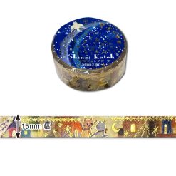 Shinzi Katoh Washi Tape - Cat's Night