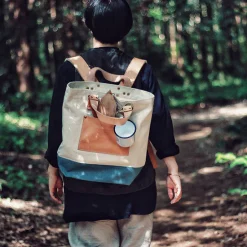 The Superior Labor Canvas 2-Way Backpack - Natural/Light Brown - Image 5