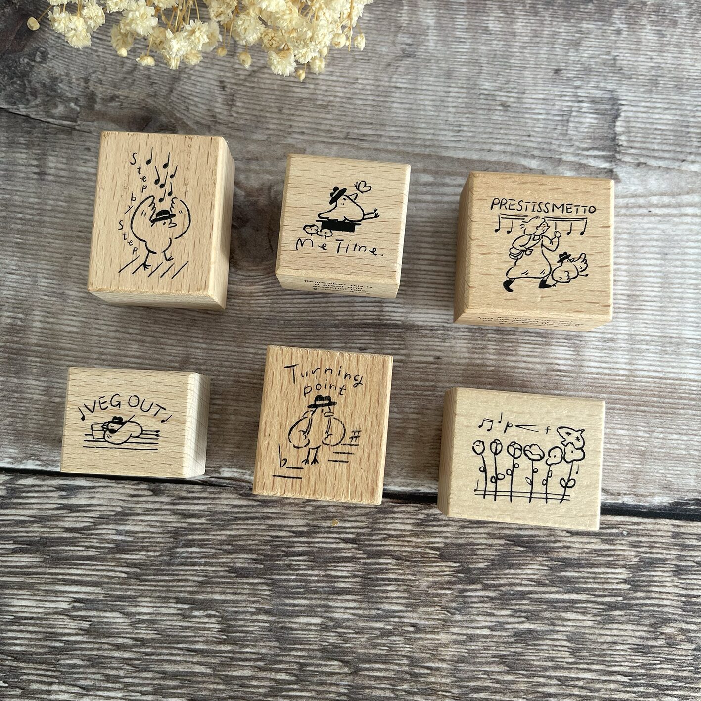 Yamadoro Rubber Stamp Set - A Song of Life