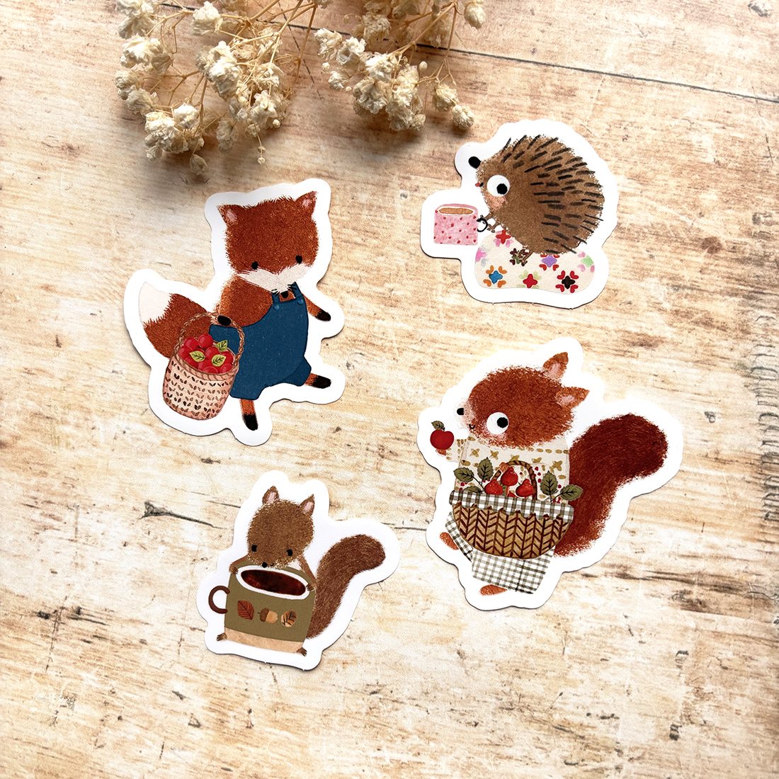 Nettle and Twig Vinyl Sticker Set C