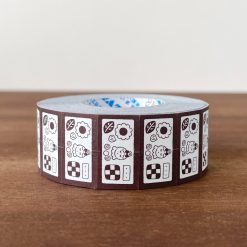 Stamp Marché Labeler Sticker Roll – Maru-chan Cookie Tin (Brown) — gallery