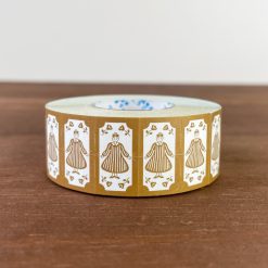 Stamp Marché Labeler Sticker Roll – Maru-chan Retro (Brown)