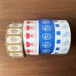 Stamp Marché Labeler Sticker Roll – Maru-chan Retro (Brown) — gallery