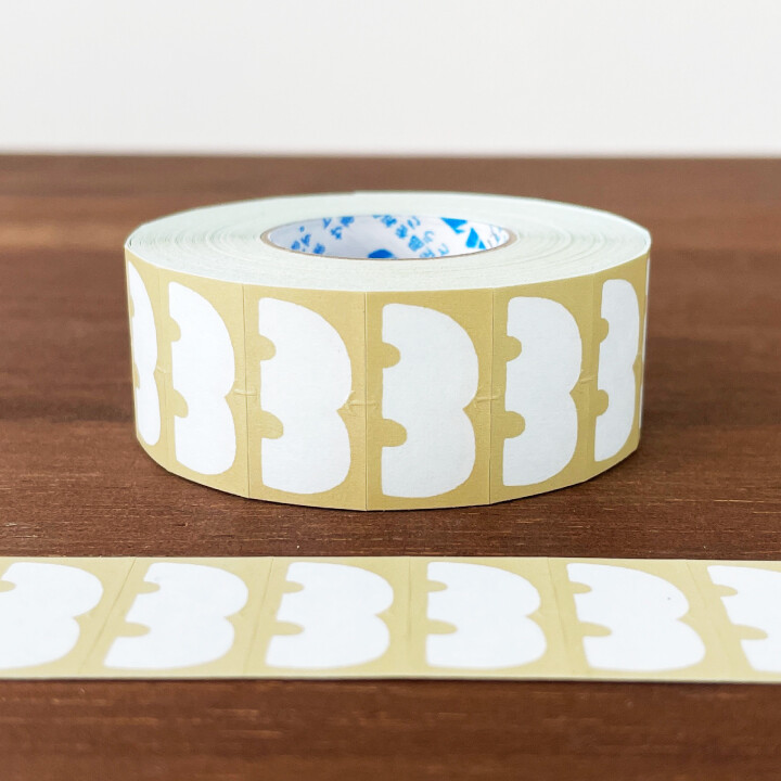 Stamp Marché Labeler Sticker Roll – Mountain Frame (Biscuit) — gallery