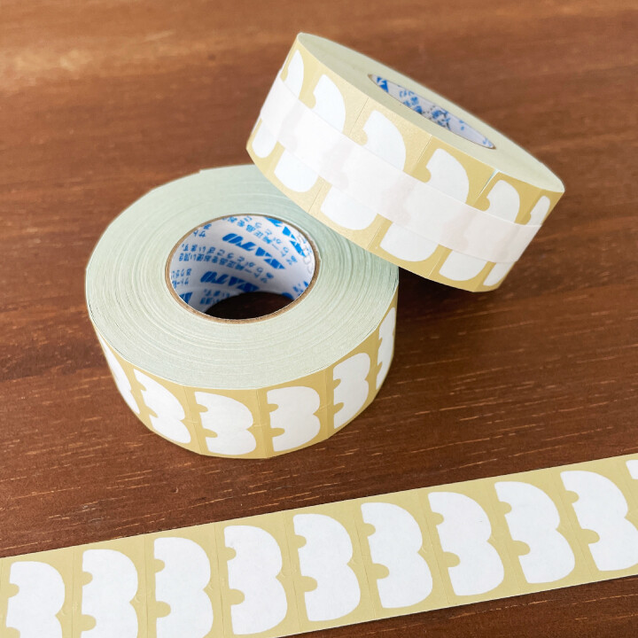 Stamp Marché Labeler Sticker Roll – Mountain Frame (Biscuit) — gallery