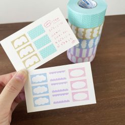 Stamp Marché Labeler Sticker Roll – Oval Frame (Sakura) — gallery