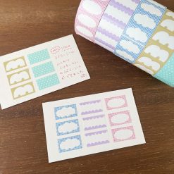 Stamp Marché Labeler Sticker Roll – Oval Frame (Sakura) — gallery