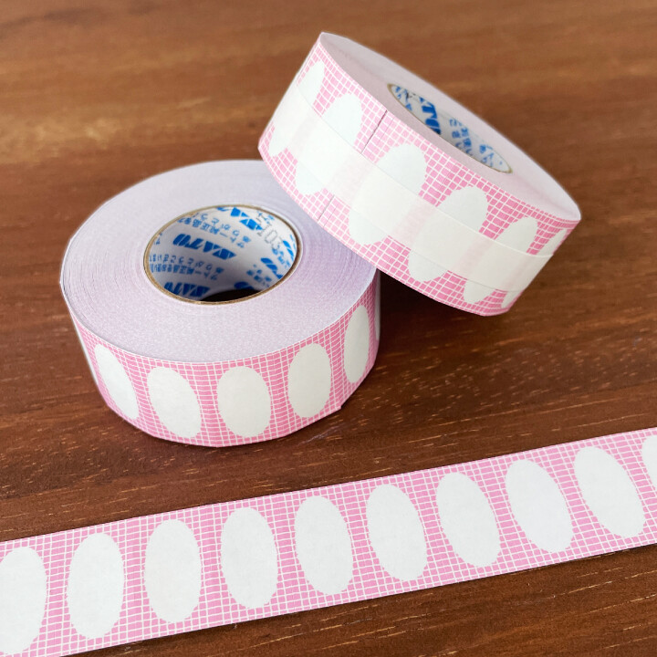 Stamp Marché Labeler Sticker Roll – Oval Frame (Sakura) — gallery