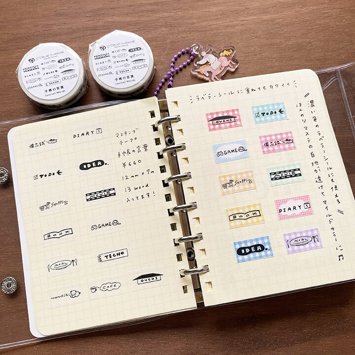 Stamp Marché Washi Tape – Planner Words — gallery