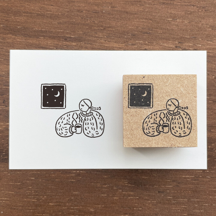 Stamp Marché Wooden Stamp – Maru-chan Coffee — gallery